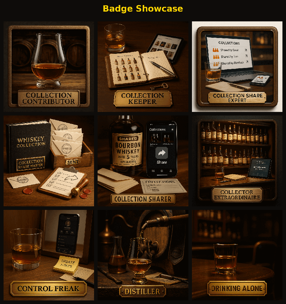How Badges Work in WhiskeyMate
